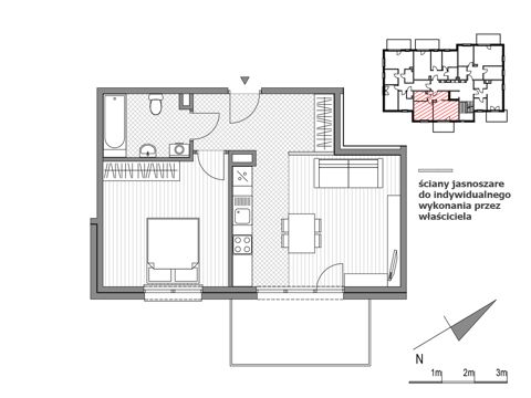 Plan 2 pok. 48m²