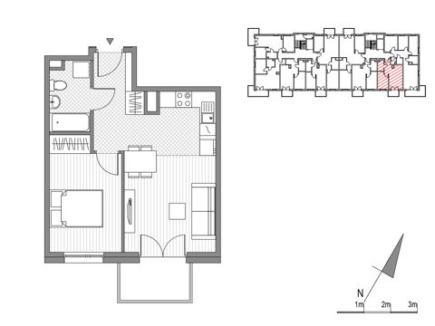 Plan 2 pok. 39m²