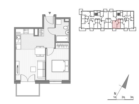 Plan 2 pok. 39m²
