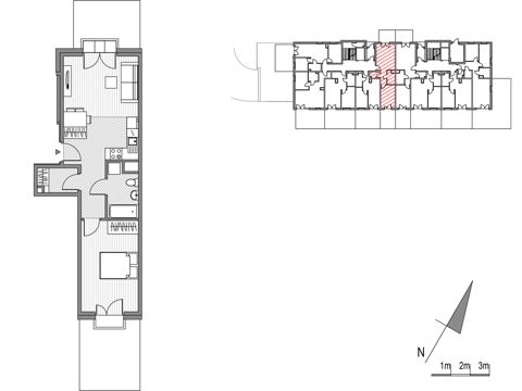 Plan 2 pok. 45m²