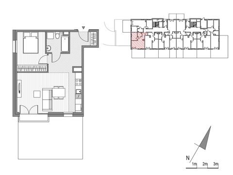 Plan 2 pok. 44m²