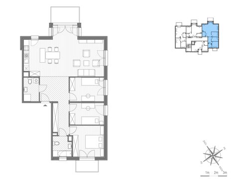 Plan 4 pok. 100m²
