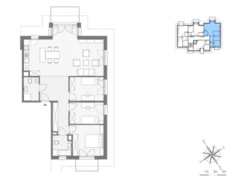 Plan 4 pok. 100m²
