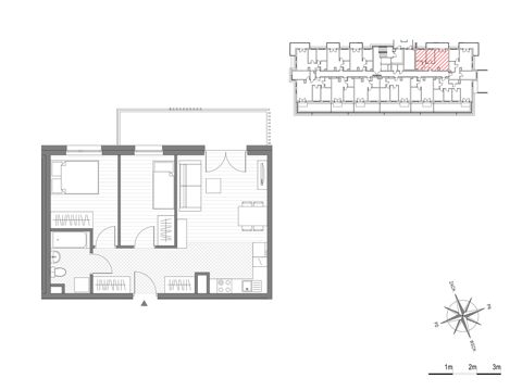 Plan 3 pok. 49m²