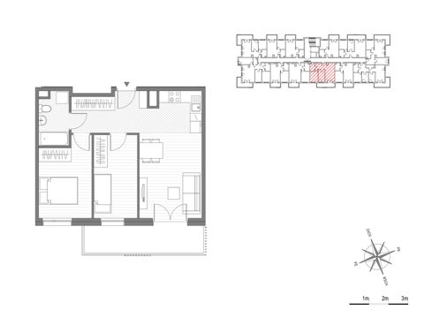 Plan 3 pok. 50m²