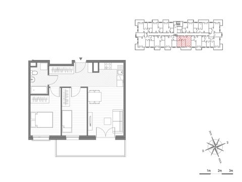 Plan 3 pok. 50m²