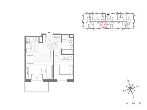 Plan 2 pok. 42m²