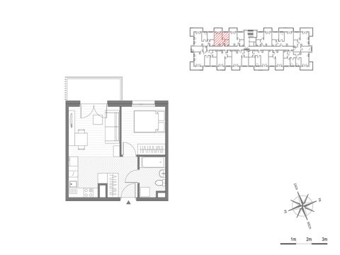 Plan 2 pok. 34m²