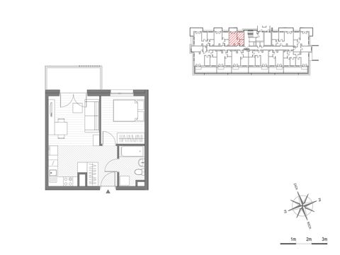 Plan 2 pok. 33m²