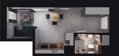 Plan 1 pok. 29m²
