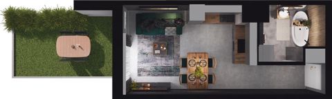 Plan 1 pok. 26m²
