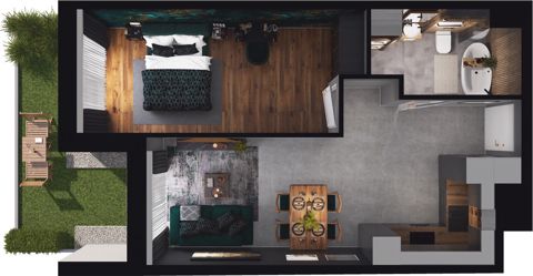 Plan 2 pok. 46m²