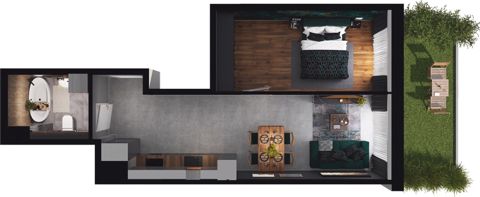Plan 2 pok. 44m²