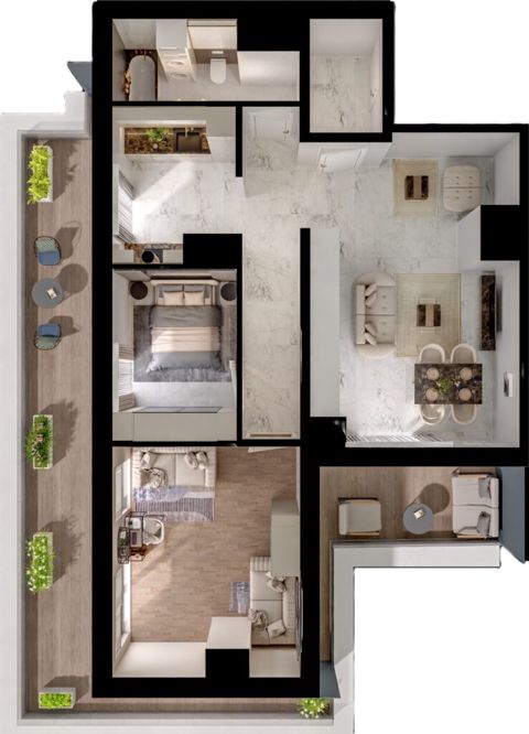 Plan 3 pok. 78m²