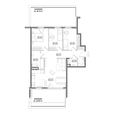 Plan 4 pok. 81m²