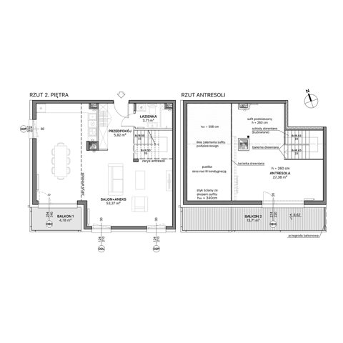 Plan 1 pok. 90m²