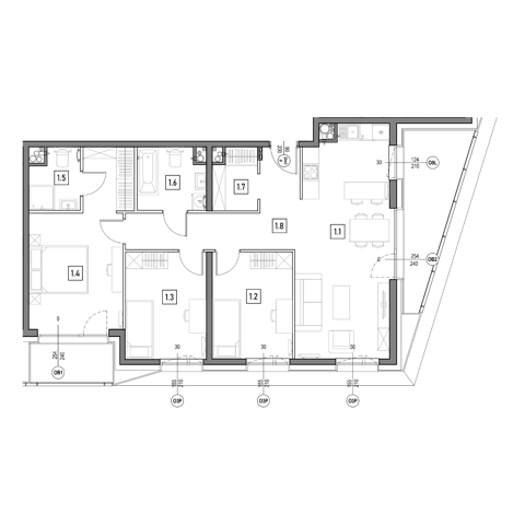 Plan 4 pok. 89m²
