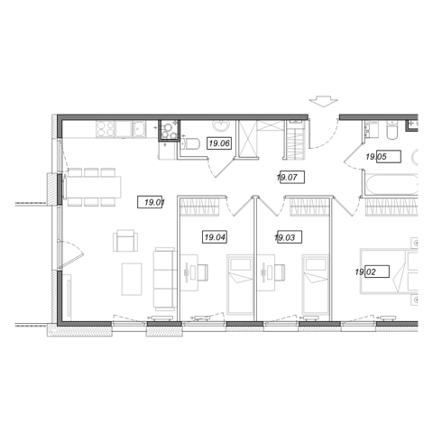 Plan 4 pok. 77m²