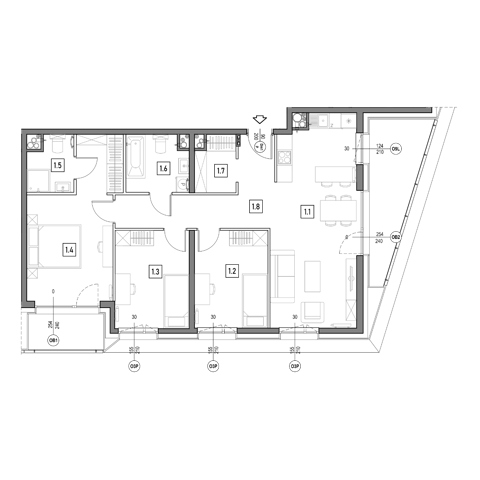 Plan 4 pok. 89m²