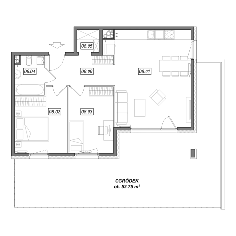 Plan 3 pok. 66m²