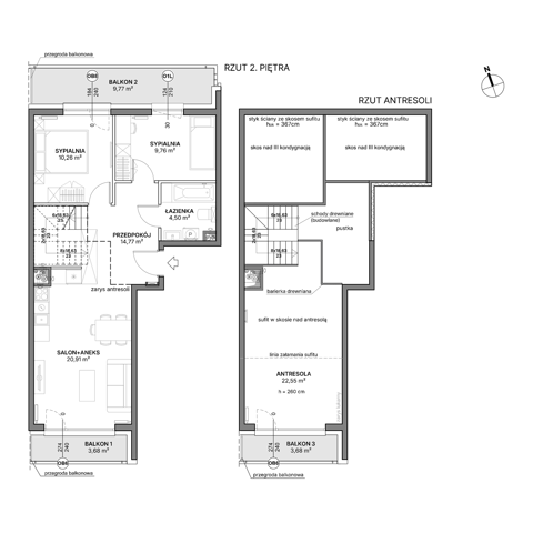 Plan 3 pok. 83m²