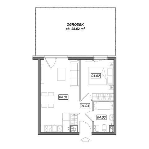 Plan 2 pok. 35m²