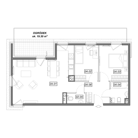 Plan 3 pok. 66m²