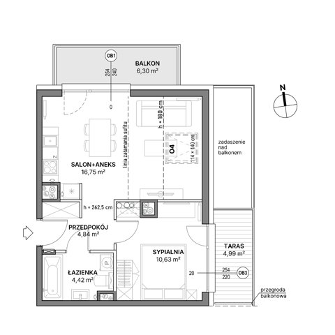 Plan 2 pok. 37m²