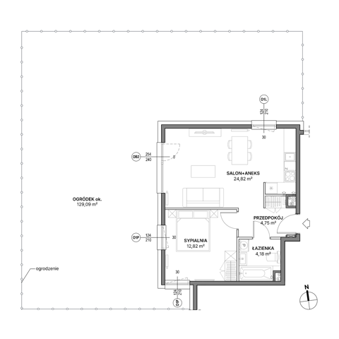Plan 2 pok. 47m²