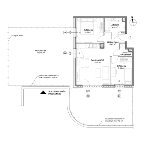 Plan 3 pok. 56m²