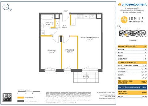 Plan 3 pok. 58m²