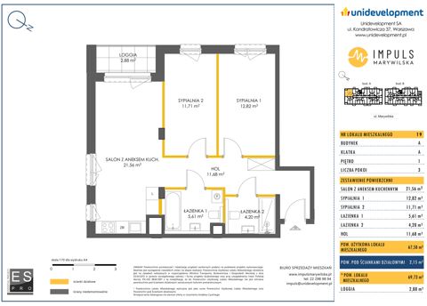 Plan 3 pok. 68m²
