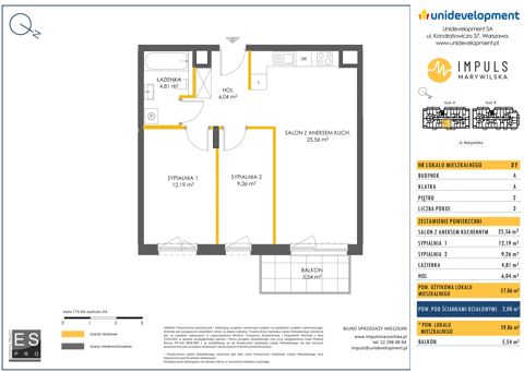 Plan 3 pok. 58m²
