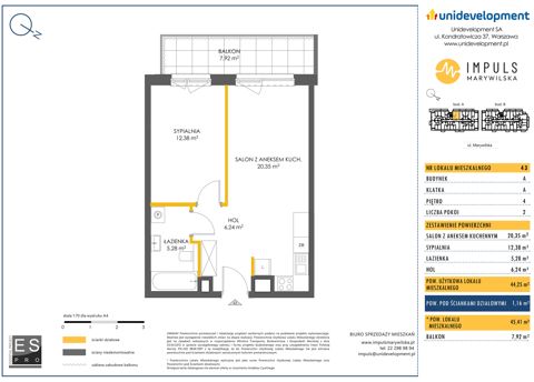 Plan 2 pok. 44m²