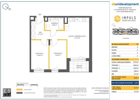 Plan 3 pok. 54m²