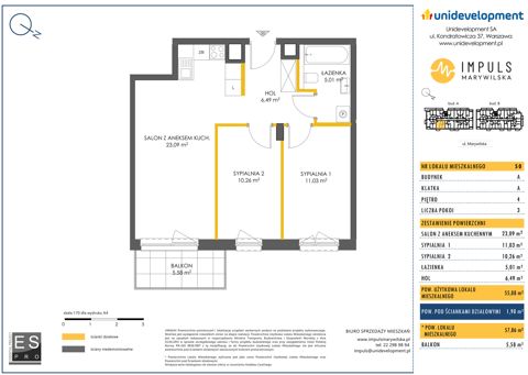 Plan 3 pok. 56m²