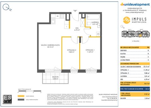 Plan 3 pok. 56m²