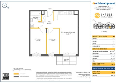 Plan 3 pok. 58m²
