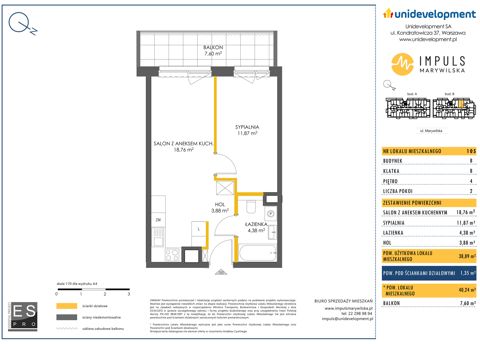 Plan 2 pok. 39m²