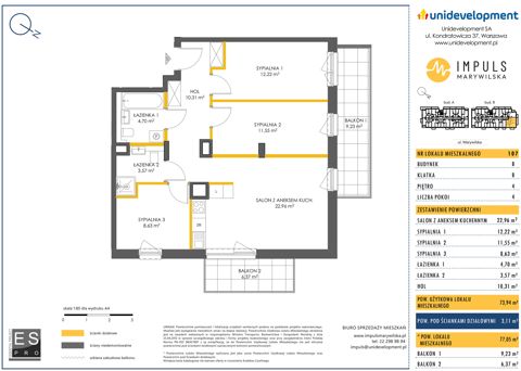 Plan 4 pok. 74m²