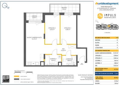 Plan 3 pok. 67m²