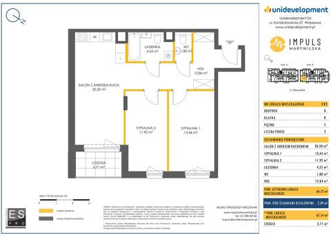 Plan 3 pok. 65m²