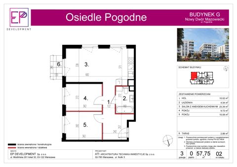 Plan 3 pok. 58m²