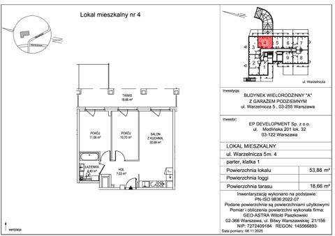 Plan 3 pok. 54m²