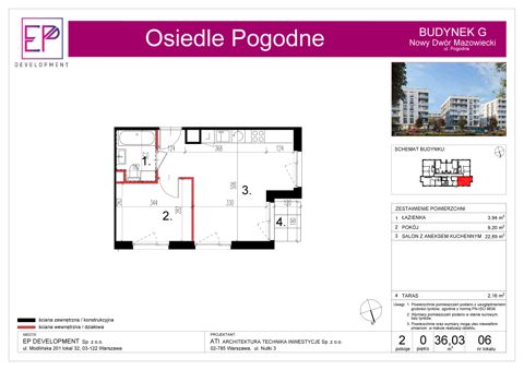 Plan 2 pok. 36m²