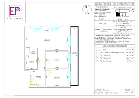 Plan 3 pok. 58m²