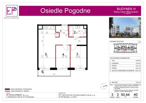 Plan 3 pok. 50m²