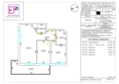 Plan 3 pok. 56m²
