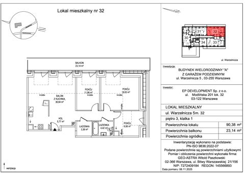 Plan 4 pok. 90m²