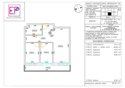 Plan 3 pok. 49m²